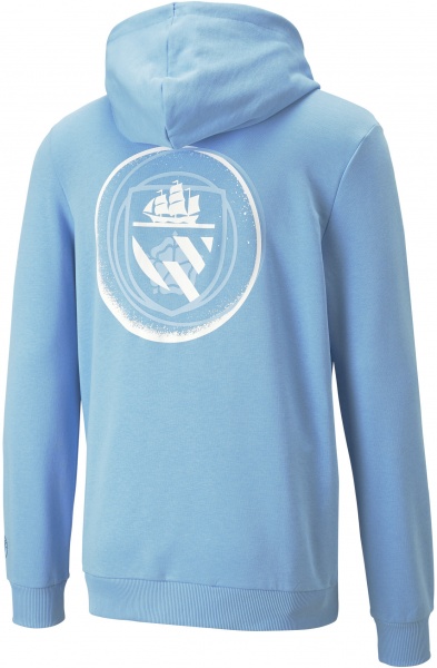 Джемпер Puma MCFC FTBLLEGACY HOODY 76947910 р. XL блакитний