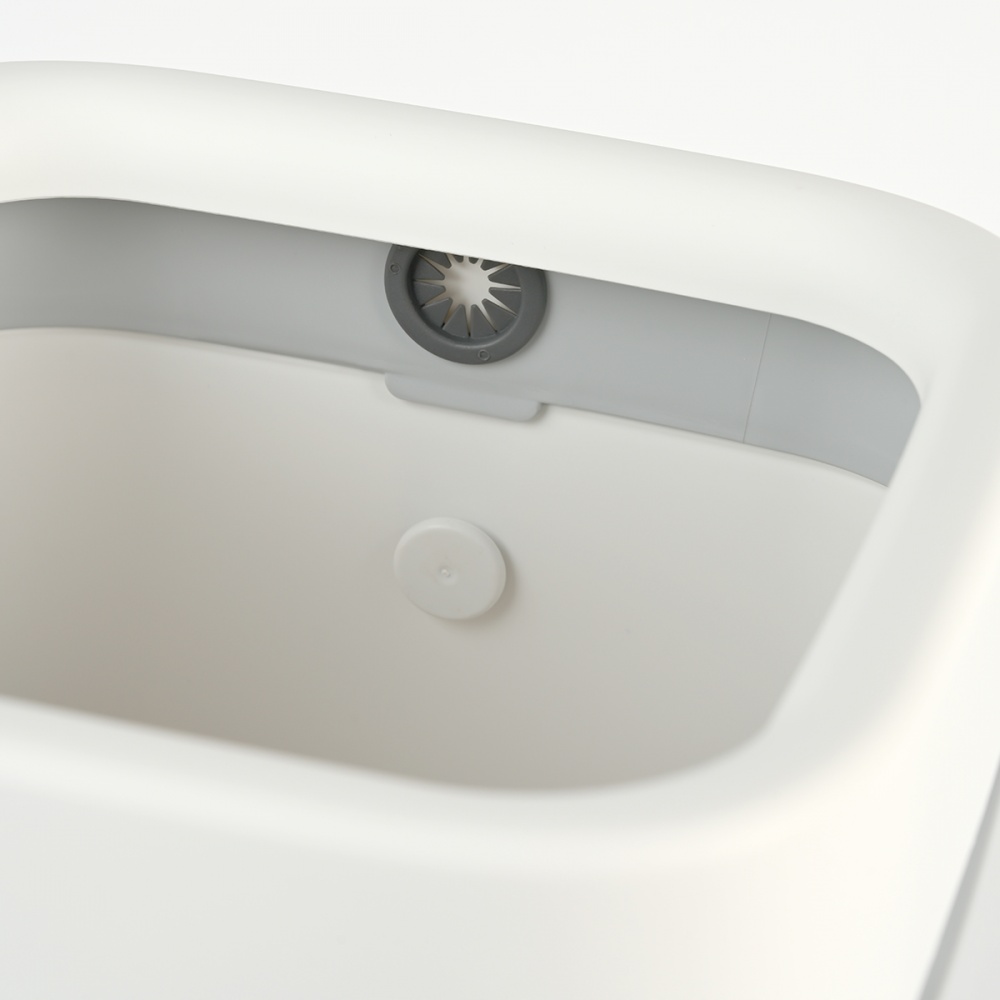 Відро для сміття МВМ 15 л білий/сірий BIN-25 15L WHITE/GRAY