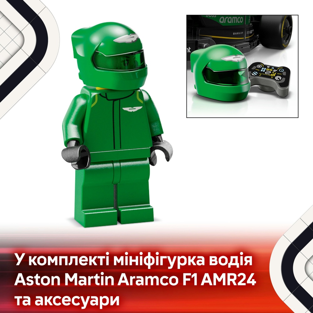 Конструктор LEGO Speed Champions Автомобиль для гонки Aston Martin Aramco F1® AMR24 77245