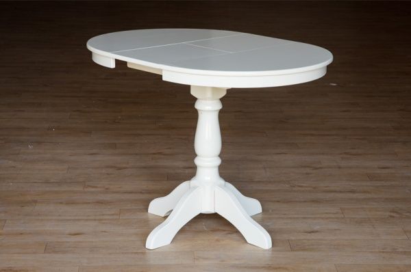 Стіл обідній Чумак-2Е 800(1100)х800х760 мм білий матовий 