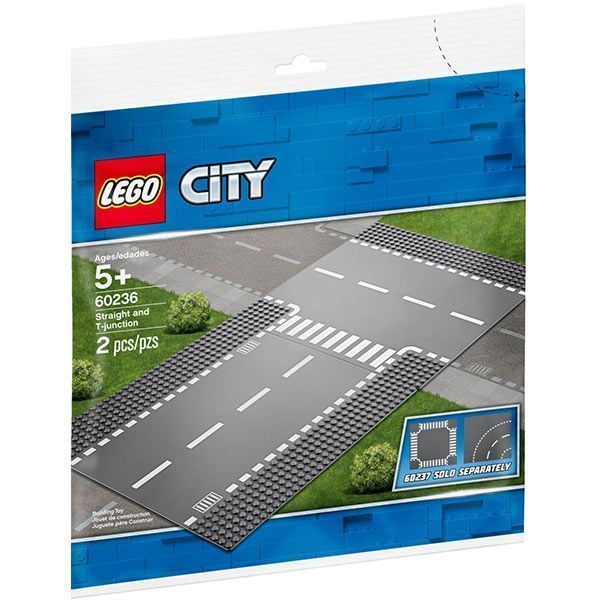 Конструктор Lego City Боковая и прямая дорога 60236