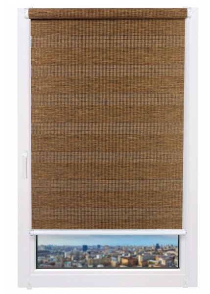 Ролета день-ночь Delfa Бамбук СРШ-01МК-42905 62x160 см мокко 