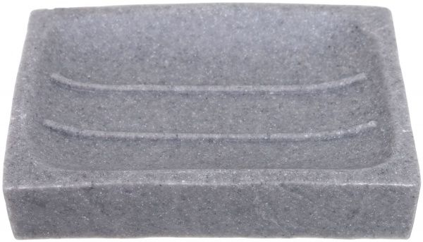 Мыльница Luna rock серая 12х8.3 см