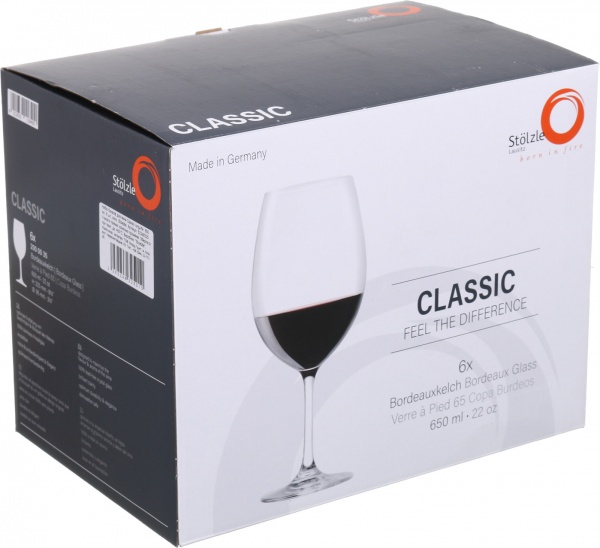 Набор бокалов для вина Classic long-life 650 мл 6 шт. Stoelzle 