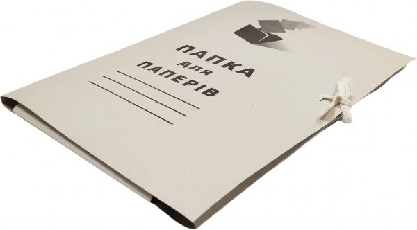 Папка картонная на завязках формат С4 картон 260 г/м кв