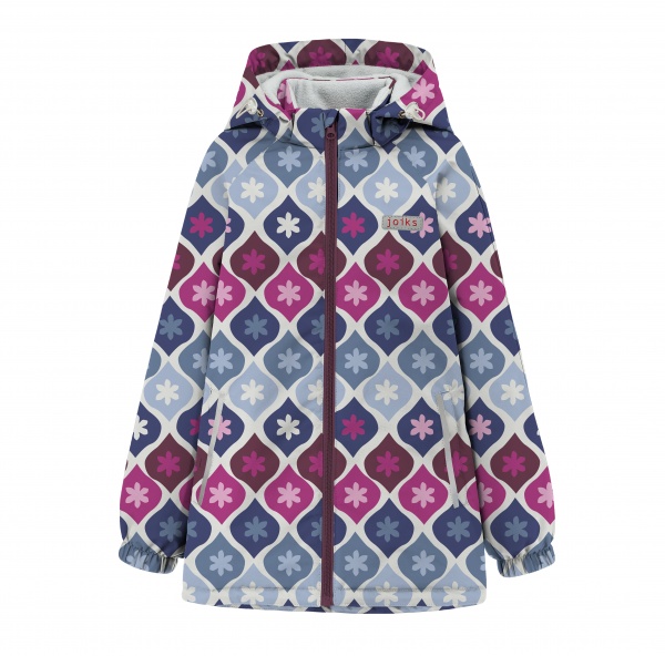 Куртка детская для девочек JOIKS р.116 малиновый EW-133 