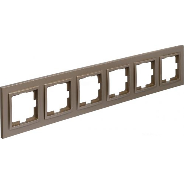 Рамка шестиместная Mono Despina универсальная титан 102-220000-166