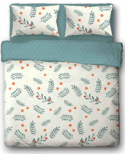 Комплект постільної білизни Seaberry 2,0 бірюза Ibodo 