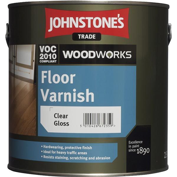 Лак для пола Floor Varnish Johnstone's полумат 2,5 л