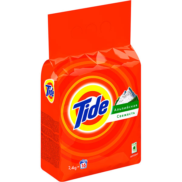 Стиральный порошок для машинной стирки Tide Альпийская свежесть 2,4 кг