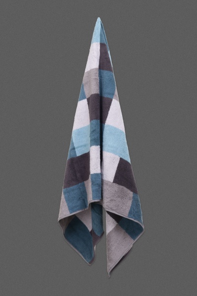 Рушник махровий Mosaic 80x150 см графіт Cawo 