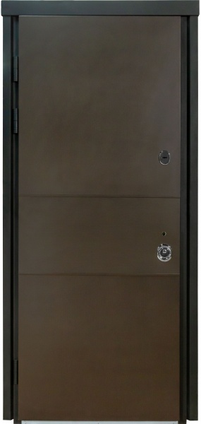 Дверь входная Булат Термо House-703 венге темный 2050x850 мм левая