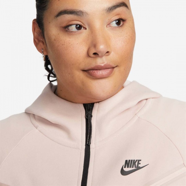 Джемпер Nike TCH FLC WR HOODY FZ PLUS DA2044-602 р. 2X рожевий