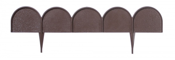 Паркан декоративний Prosperplast Garden Line 10000х15х90 мм коричневий