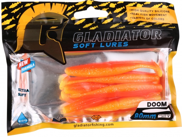 Силикон Gladiator 1083 75 мм 6 шт. DOOM - 3,2 #8