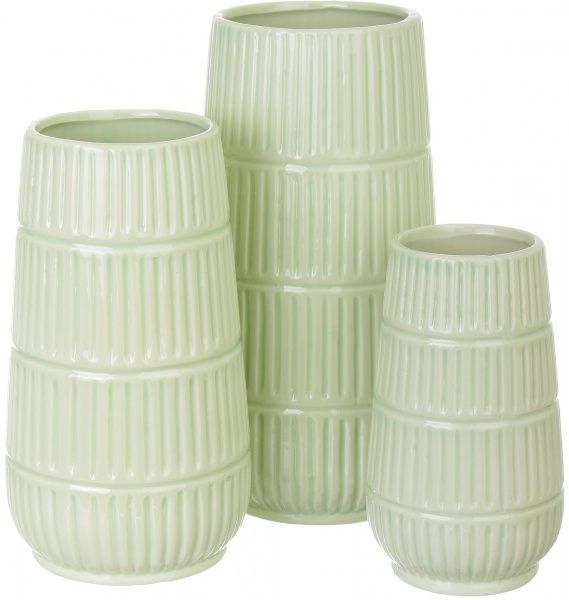 Ваза керамическая салатовая 13,5x25,9 см Dehua