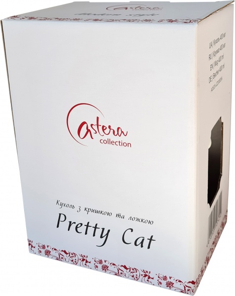 Чашка с крышкой Pretty Cat 400 мл A0520-JZ20S05A Astera