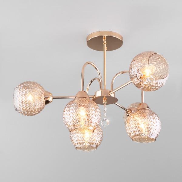 Люстра стельова Strotskis Ottawa 6x40 Вт E27 золото 30175/6 (золото) 