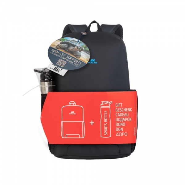 Рюкзак для ноутбука RivaCase 8068 (Black) Bundle 15.6