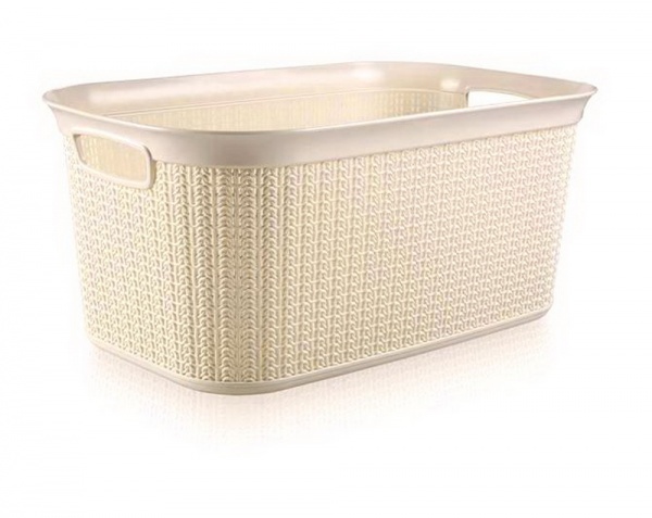 Кошик Ucsan Plastik KNIT прямокутна 38 л кремовий 