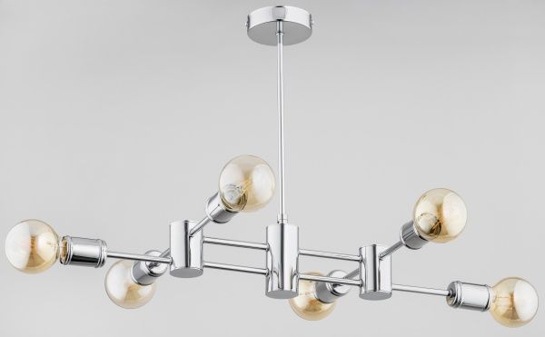 Люстра подвесная ALFA Sola 6x60 Вт E27 хром 27556 