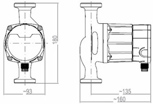 Циркуляционный насос Roda Delta HE55-25-180