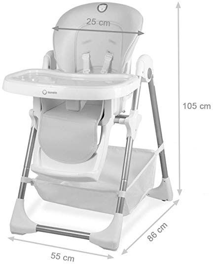 Стульчик для кормления Lionelo Linn Plus серый LO.LI02