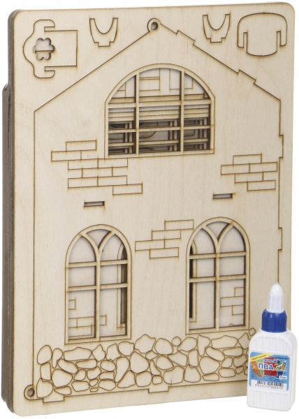 Заготовка для декупажа Домик сказочный меблированный DH-001 ZABAVA 