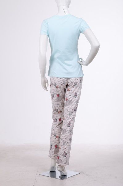 Пижама женская Roksana Mouse 767/12008 р. M голубой с бежевым 