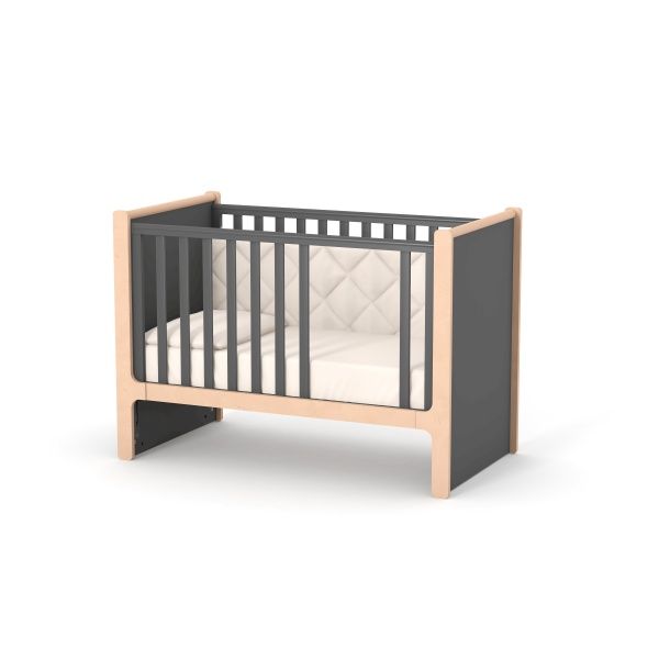 Ліжечко дитяче Veres ЛД 7 Ніцца темно-сірий 07.3.1.36.16