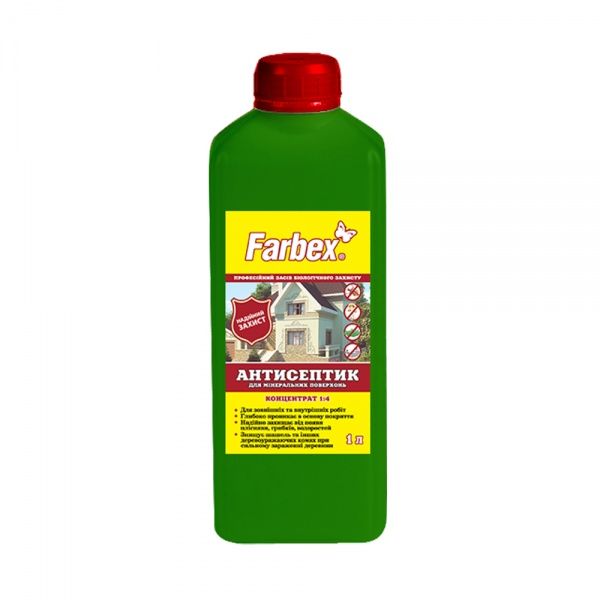 Антисептик Farbex для минеральных поверхностей концентрат 1:4 1 л