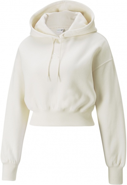 Джемпер Puma Classics Crop Hoodie 53351199 р. M белый