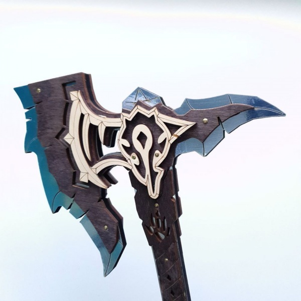 Оружие игрушечное Сувенир Декор Топор Орк (CHROME BLACK)