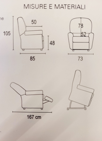 Кресло реклайнер Relax Вики красный / черный