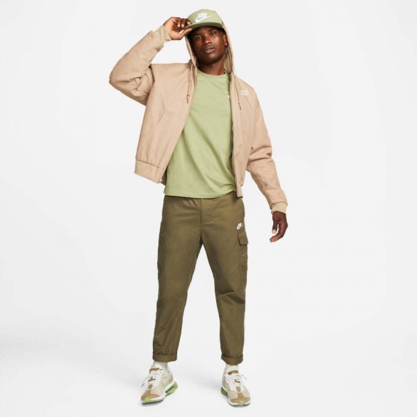 Футболка Nike CLUB TEE AR4997-334 р.S оливковый