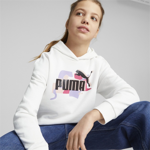 Джемпер Puma ESS+ STREET ART HOODIE TR G 53971702 р. 176 белый