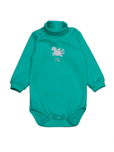 Боди-гольф для девочки Luna Kids Единорожка р.92 ментол 0097 