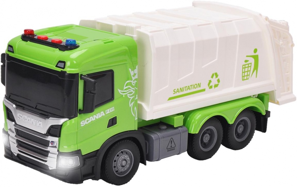 Автомодель TechnoDrive 1:43 Big Truck Сміттєвоз Scania світло звук 6410KS