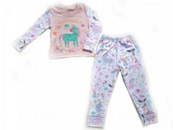 Пижама для девочек Маленькие люди №1 р.122-128 розовый 