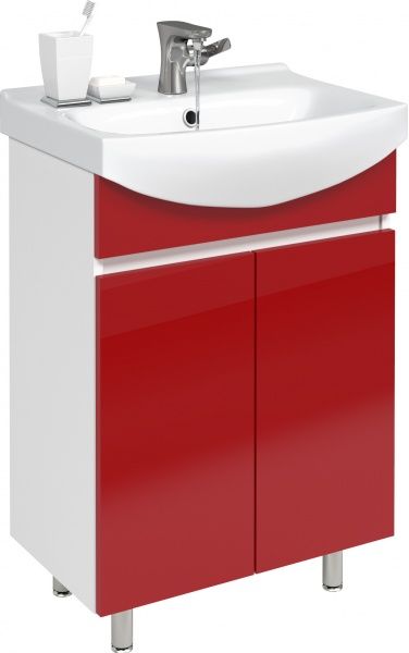 Тумба підлогова Грейд Агата 60 червона під умивальник Cersania 60