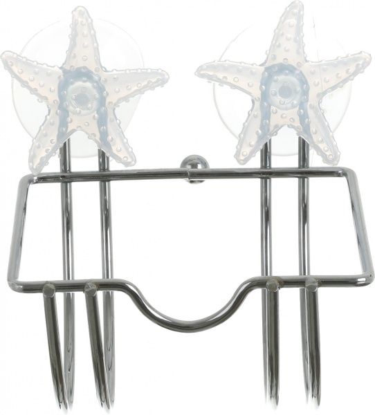 Тримач для туалетного паперу Arino Біла Морська Зірка подвiйне крiплення 49349