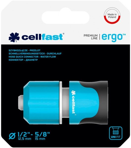 Соединитель для шланга Cellfast Ergo 1/2 53-130