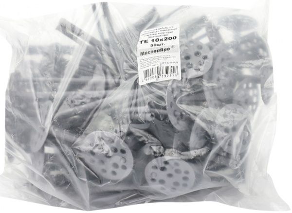 Дюбель для теплоизоляциидля пенопласта с пластиковым гвоздем 10x200 мм 50 шт.