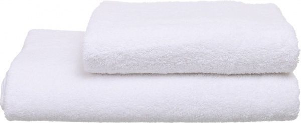Полотенце махровое 100x50 см белый Duru 