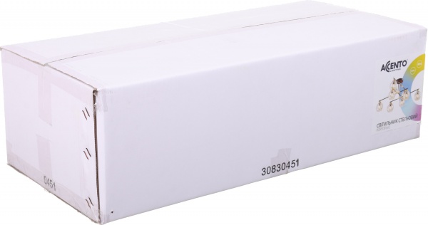 Світильник стельовий Accento lighting Portofino 8x60 Вт E14 чорний/золото ALHu-KC11100-8 