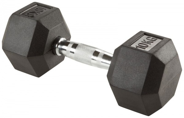 Гантель Energetics Hex Dumbbells 282765-050 Hex Dumbbells 10 кг черный 