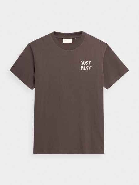 Футболка Outhorn TSHIRT M465 OTHSS23TTSHM465-50S р.S коричневий