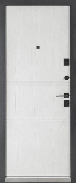 Дверь входная Булат Ультра (квадро) 539/237 mamba morion / рустик авиньон блан 2050x850 мм правая