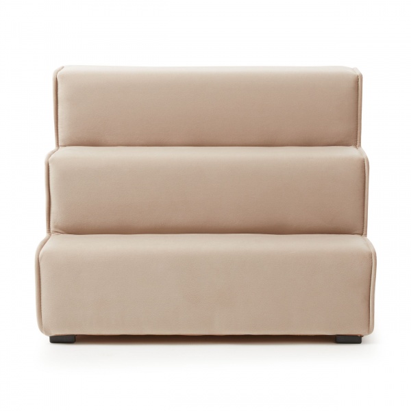 Пандус-ступени с лежанкой PETBED Velor левый 55x42x42 см бежевый