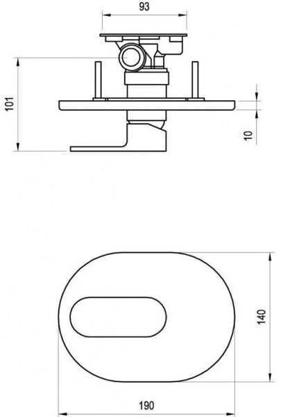 Змішувач для душу Ravak Chrome CR 066.00 для R-box X070057